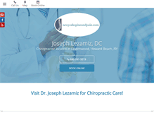 Tablet Screenshot of newyorkspineandpain.com